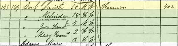 smith cook b. 1820 1870 census